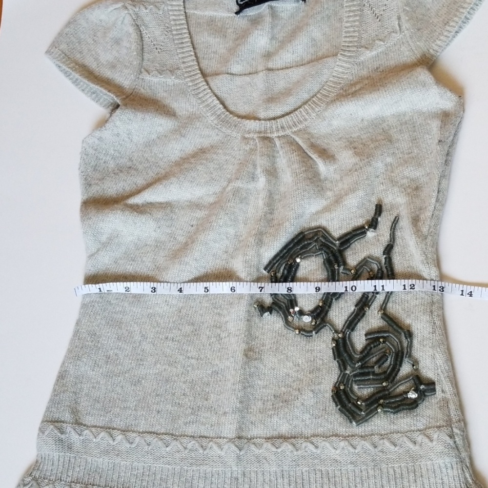 Gusto Knitwear Angora wool gray dress XS  - Small - Picture 8 of 8